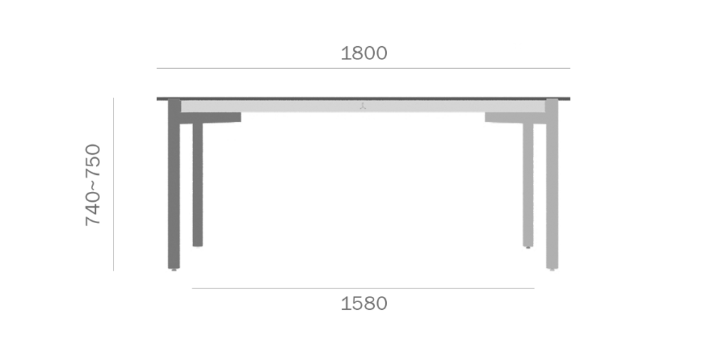 소아르 식탁 1800 사이즈