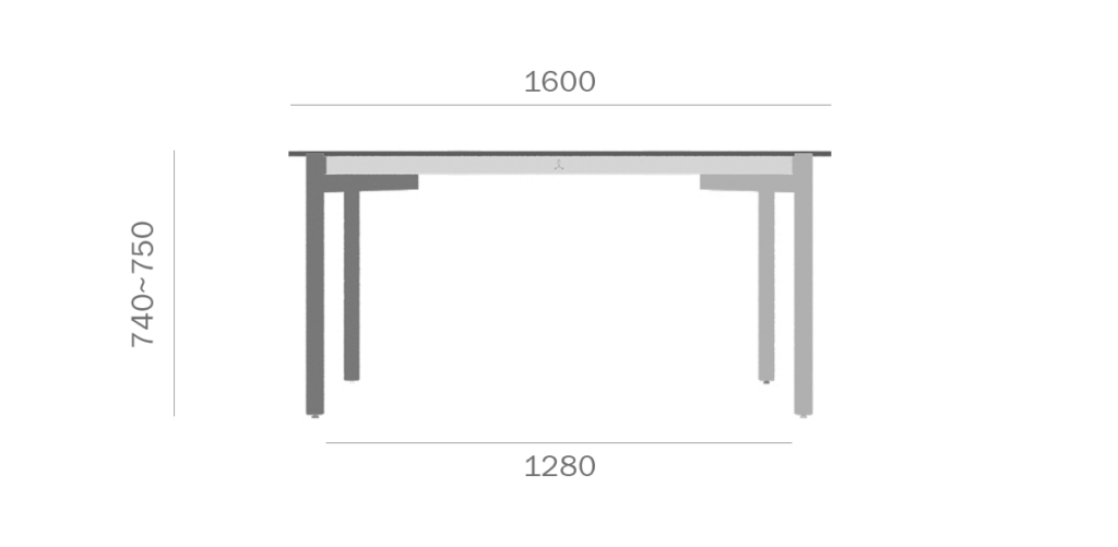 소아르 식탁 1600 사이즈